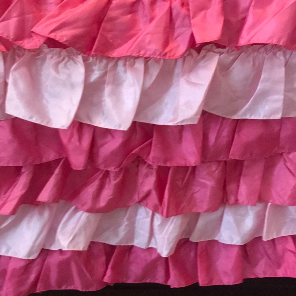 Pine cone hill twin pink ruffle bed skirt